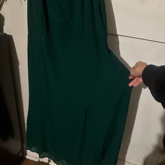 Reformation Green Twilight Dress with Slit - Picture 7 of 8